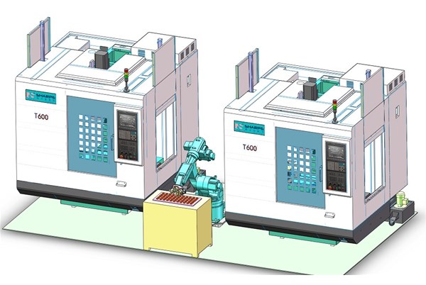 中國加工(gong)中心及機器人集(jí)成發展