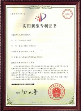 實用(yòng)新型專利證書(shu)